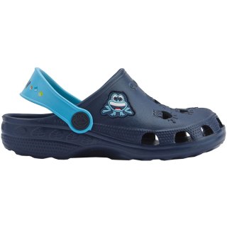 Chodaki dla dzieci Coqui Little Frog granatowo-niebieskie 8701-100-2118A Coqui