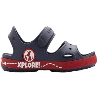 Sandały dla dzieci Coqui Yogi granatowo-czerwone 8861-407-2109A Coqui