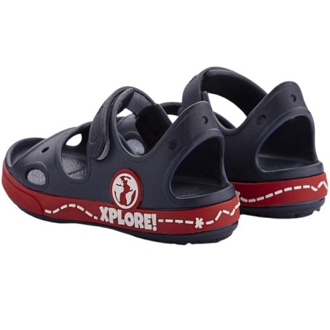 Sandały dla dzieci Coqui Yogi granatowo-czerwone 8861-407-2109A Coqui