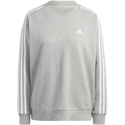 Bluza damska adidas Essentials 3-Stripes szara IC9905 Adidas