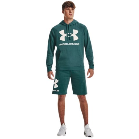 Bluza męska Under Armour Rival Fleece Big Logo HD zielona 1357093 722 Under Armour