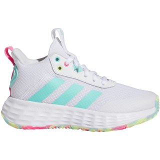 Buty dla dzieci adidas Ownthegame 2.0 biało-niebieskie IF2696 Adidas