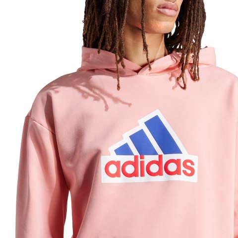 Bluza męska adidas FI BOS HD OLY różowa IS9597 Adidas