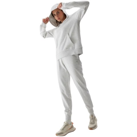 Bluza damska 4F F0955 chłodny jasny szary melanż 4FWSS24TSWSF0955 27M 4F