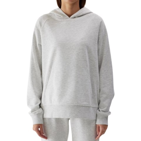 Bluza damska 4F F0955 chłodny jasny szary melanż 4FWSS24TSWSF0955 27M 4F