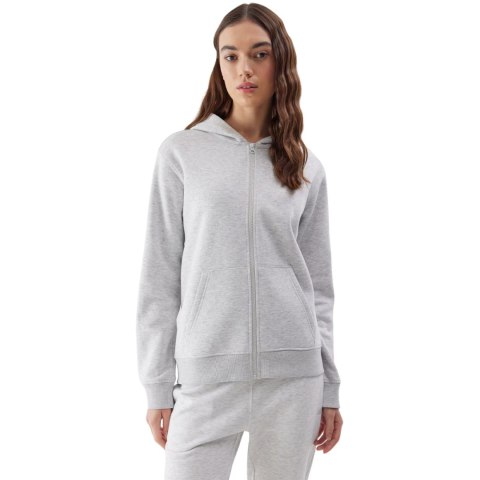 Bluza damska 4F F0956 chłodny jasny szary melanż 4FWSS24TSWSF0956 27M 4F