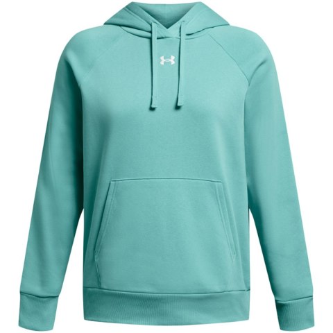 Bluza damska Under Armour Rival Flecce Hoodie miętowa 1379500 482 Under Armour