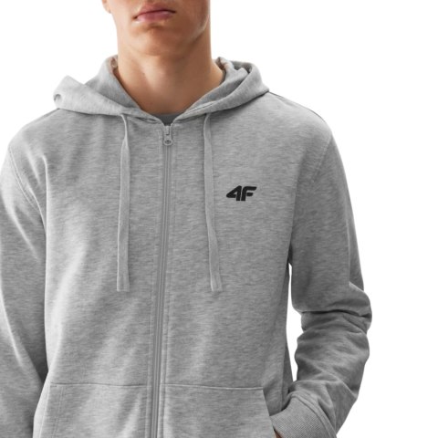 Bluza męska 4F M0951 chłodny jasny szary melanż 4FWSS24TSWSM0951 27M 4F