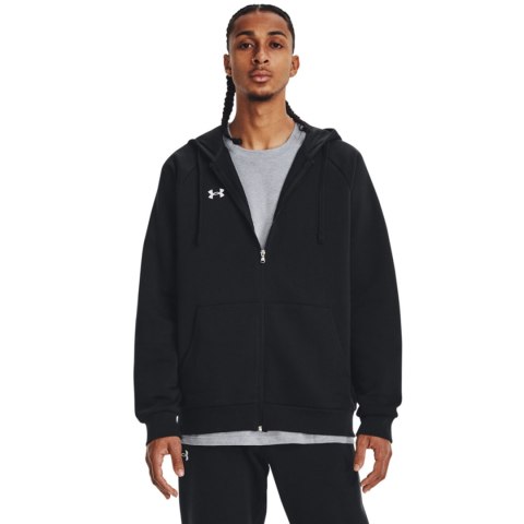 Bluza męska Under Armour Rival Fleece FZ Hoodie czarna 1379767 001 Under Armour