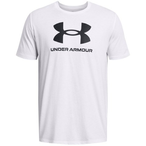 Koszulka męska Under Armour Sportstyle Logo biała 1382911 100 Under Armour