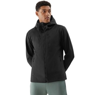Kurtka męska softshell 4F M224 głęboka czerń 4FWSS24TSOFM224 20S 4F