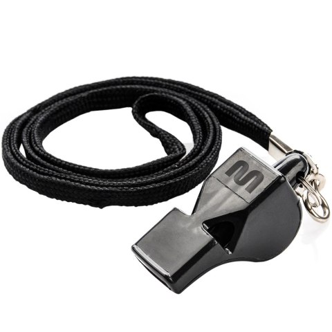 Gwizdek Meteor Wolf bezkulkowy plastikowy czarny 38500 Meteor