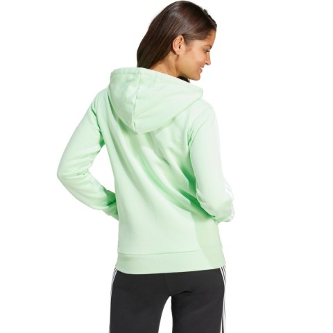 Bluza damska adidas Essentials 3-Stripes Full-Zip Fleece jasnozielona IR6077 Adidas