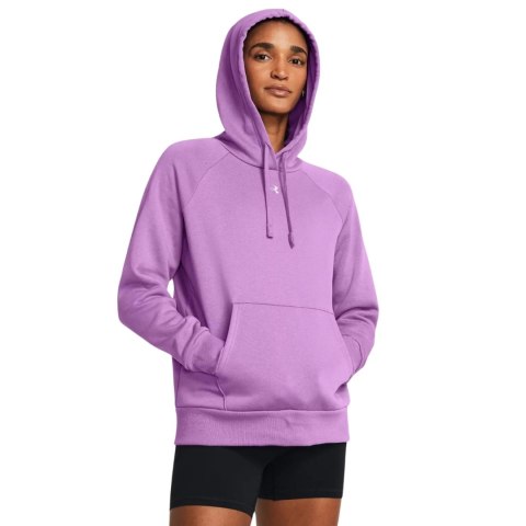 Bluza damska Under Armour Rival Fleece Hoodie fioletowa 1379500 560 Under Armour