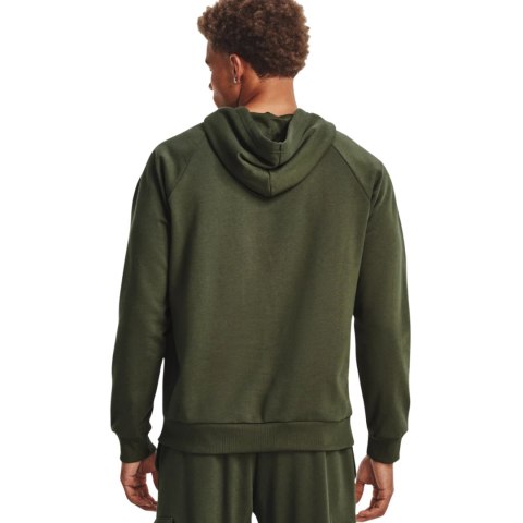 Bluza męska Under Armour Rival Fleece Hoodie oliwkowa 1379757 390 Under Armour