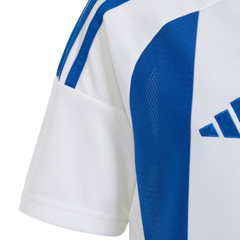 Koszulka dla dzieci adidas Striped 24 biało-niebieska IW2134 Adidas teamwear