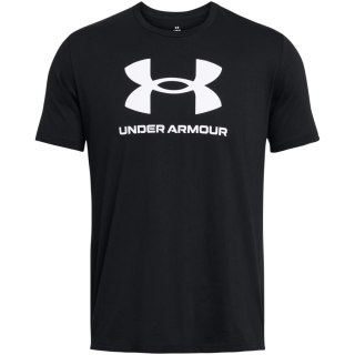 Koszulka męska Under Armour Sportstyle Logo czarna 1382911 001 Under Armour