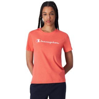 Koszulka damska Champion SS Tee koralowa 117534 PS004 Champion