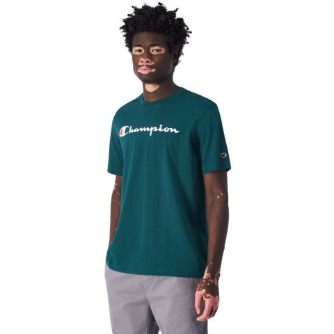 Koszulka męska Champion SS Tee zielona 220256 GS502 Champion