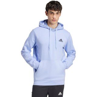 Bluza męska adidas Essentials Fleece Hoodie jasnoniebieska IZ4761 Adidas