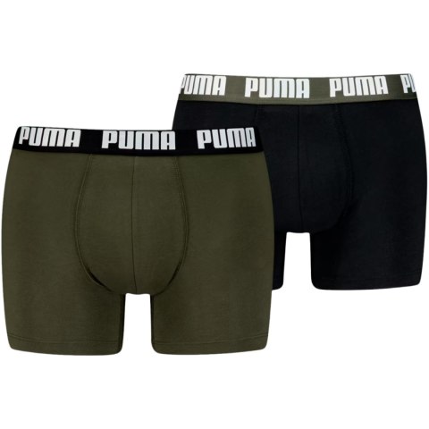 Bokserki męskie Puma Everyday Basic 2p zielone, czarne 938320 11 Puma