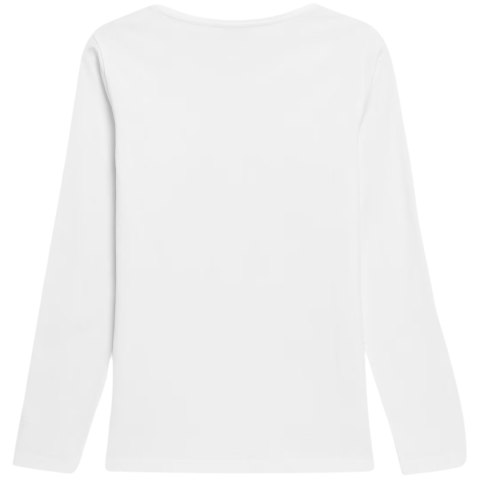 Koszulka damska Longsleeve 4F F376 biała 4FWMM00TLONF376 10S 4F