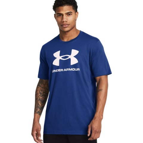 Koszulka męska Under Armour Sportstyle Logo ciemnoniebieska 1382911 432 Under Armour