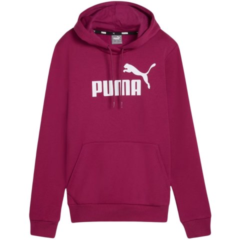 Bluza damska Puma ESS Logo Hoodie FL burgundowa 586789 52 Puma