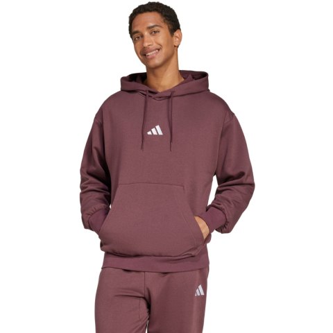 Bluza męska adidas Essentials Feelcozy Fleece brązowa IN6070 Adidas