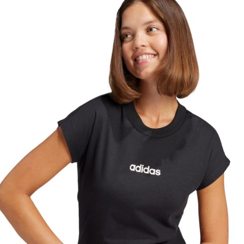 Koszulka damska adidas Essentials Linear Cotton czarna JC8238 Adidas