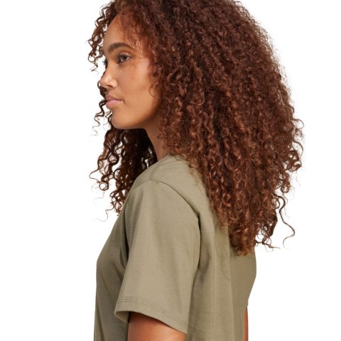 Koszulka damska adidas Essentials Small Logo Cotton khaki JI6074 Adidas