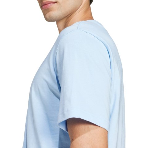 Koszulka męska adidas Essentials Small Logo Single Jersey błękitna JF1101 Adidas