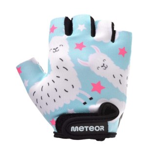 Rękawiczki rowerowe dla dzieci Meteor Alpacas błękitne 17392-17393-17394 Meteor