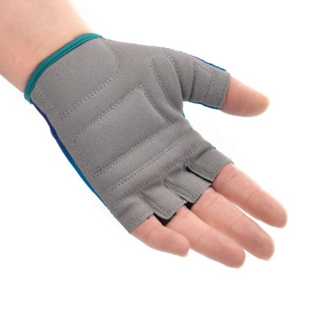 Rękawiczki rowerowe dla dzieci Meteor Fluid niebieskie 17395-17396-17397 Meteor