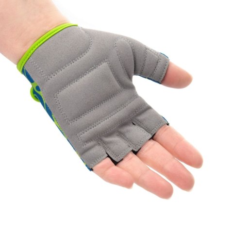 Rękawiczki rowerowe dla dzieci Meteor Marble niebieskie 17404-17405-17406 Meteor