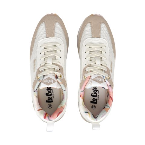 Buty damskie Lee Cooper beżowo-białe LCW-25-03-3376LA Lee Cooper