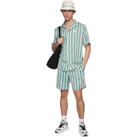 Koszula męska Fila Lastro zielono-kremowa FAM0926 13382 Fila