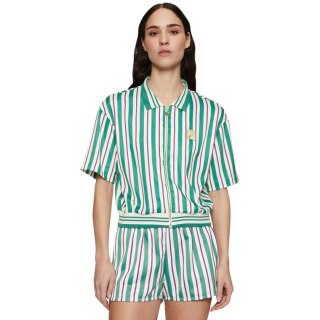 Koszulka damska polo Fila Lassance zielono-kremowa FAW0996 13382 Fila