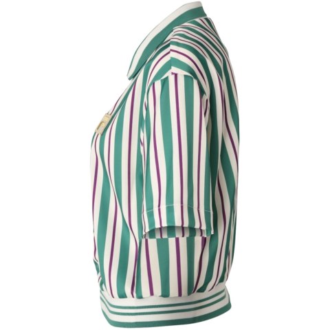 Koszulka damska polo Fila Lassance zielono-kremowa FAW0996 13382 Fila