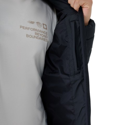 Kurtka męska pikowana 4F M538 głęboka czerń 4FWSS25TDJAM538 20S 4F