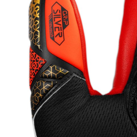 Rękawice bramkarskie Reusch Attrakt Freegel Silver czarno-czerwone 5570235 7075 Reusch