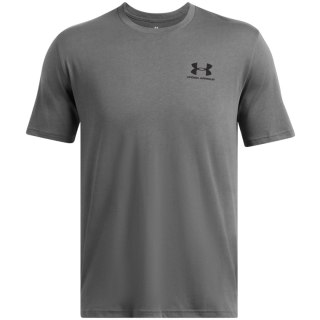 Koszulka męska Under Armour Sportstyle Left Chest SS szara 1326799 025 Under Armour