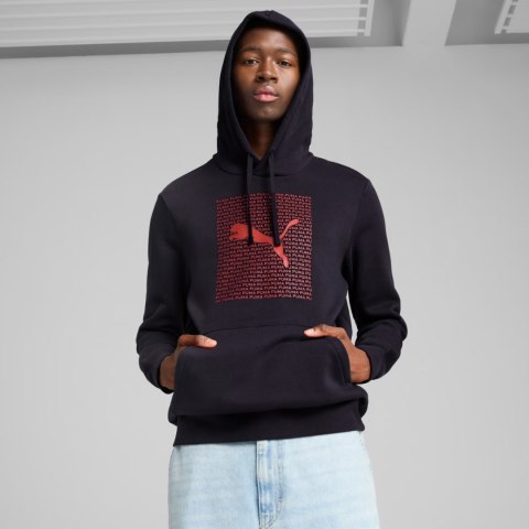 Bluza męska Puma Ess Logo Lab Hoodie FL granatowa 684669 16 Puma