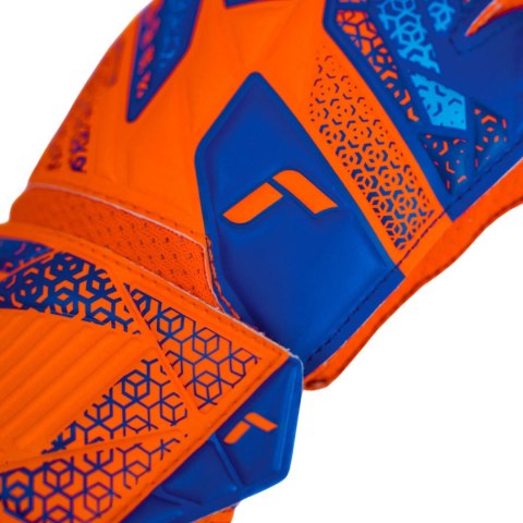 Rękawice bramkarskie Reusch Attrakt Solid Junior pomarańczowo-niebieskie 5572515 2290 Reusch