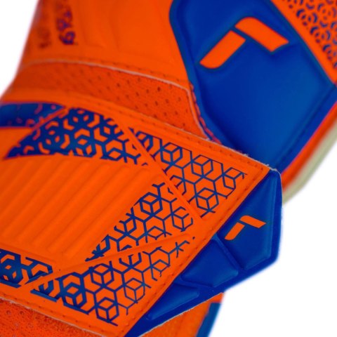 Rękawice bramkarskie Reusch Attrakt Solid Junior pomarańczowo-niebieskie 5572515 2290 Reusch