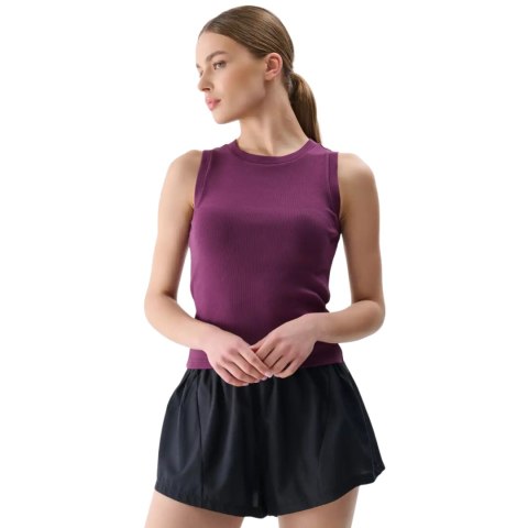 Koszulka damska 4F F132 ciemny fiolet 4FWMM00TSLEF132 50S 4F