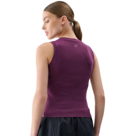 Koszulka damska 4F F132 ciemny fiolet 4FWMM00TSLEF132 50S 4F