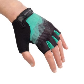 Rękawiczki rowerowe Meteor MX22 czarno-miętowe 17629-17630-17631-17632 Meteor