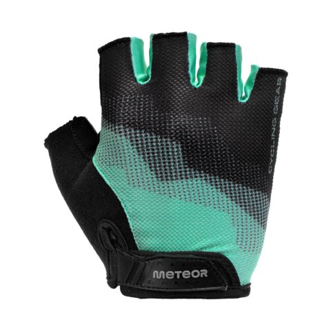 Rękawiczki rowerowe Meteor MX22 czarno-miętowe 17629-17630-17631-17632 Meteor