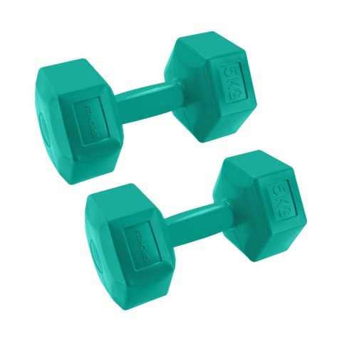 Zestaw hantli Spokey Monster 2x5kg DGN zielone 943622 Spokey